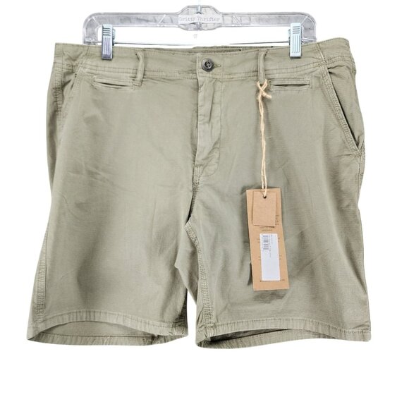 Paperbacks Shorts Mens 34 Palm Springs Tan Stretch Mid Rise Slim Fit Chino *NWT* - Picture 1 of 16